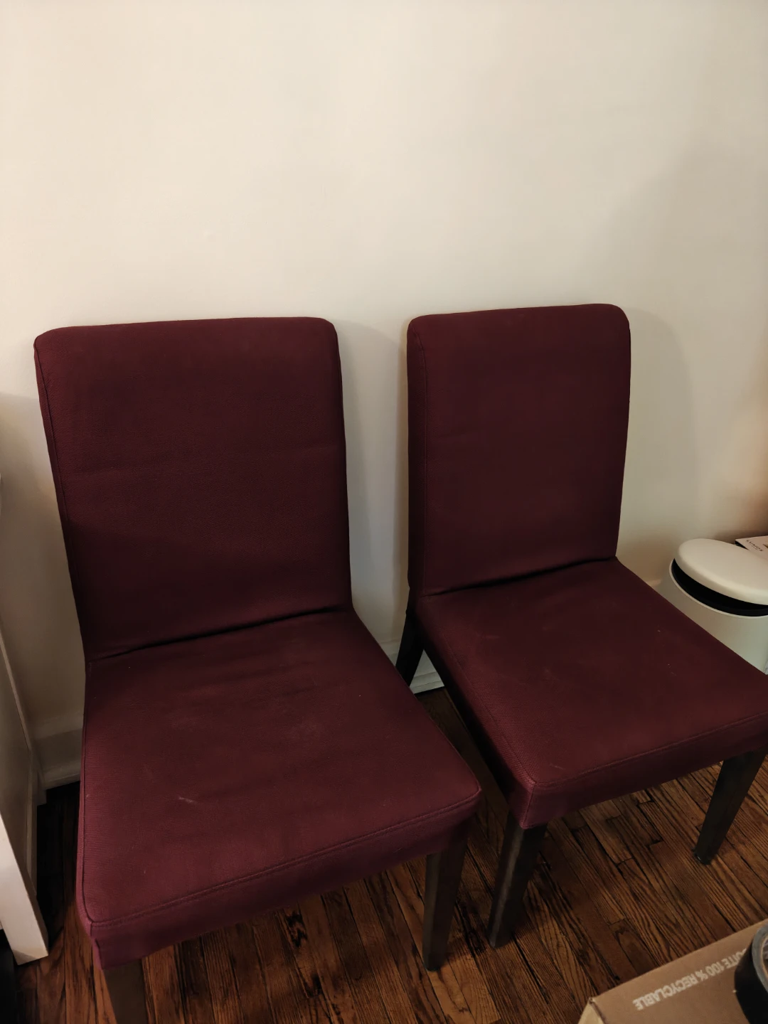 Set of 4 Eggplant IKEA Dining Chairs - photo 2