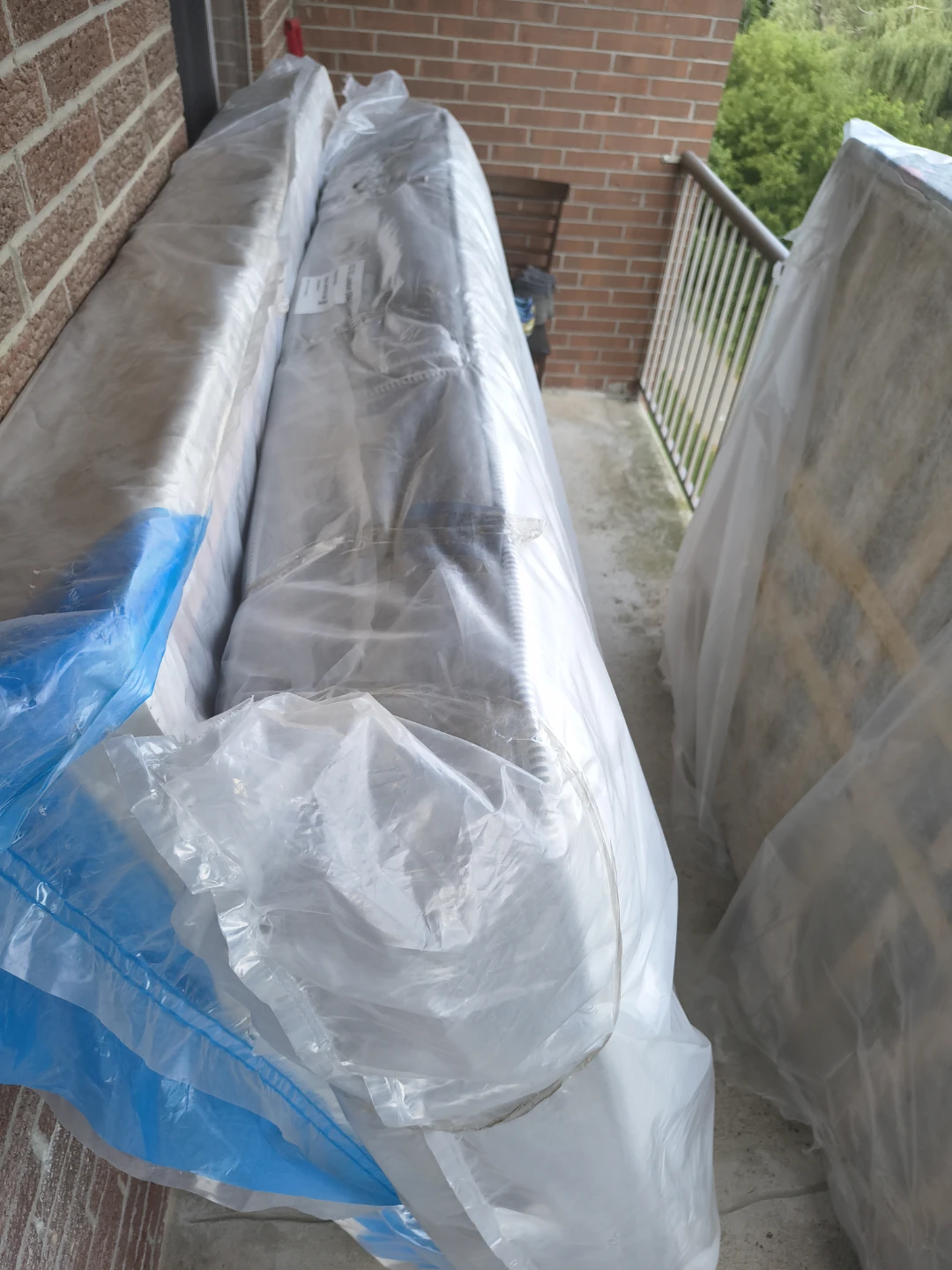 Brand New Queen Mattress with Bed Frame – Never Used