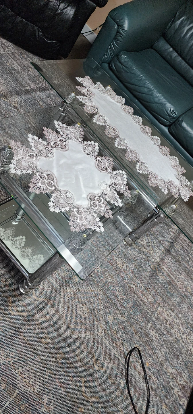Glass and Chrome Side Table
