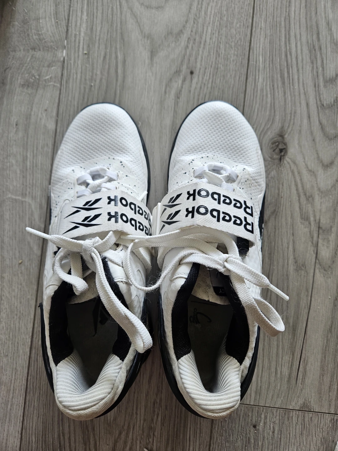 Reebok White & Black Weightlifting Shoes - W 7.5 - photo 3