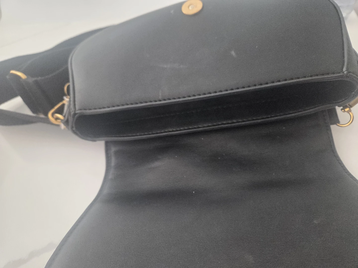 True Religion Black Woven Saddle Bag - photo 2