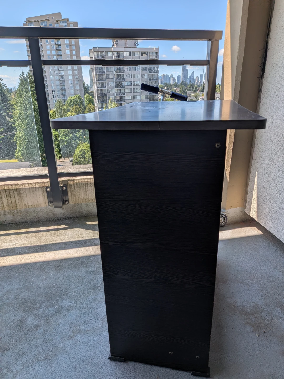 Dark Wood Style Desk - photo 2