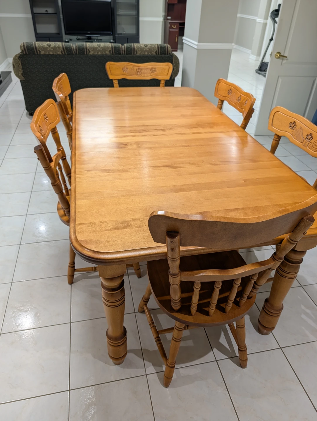 Wooden Dining Table and Chairs - photo 2
