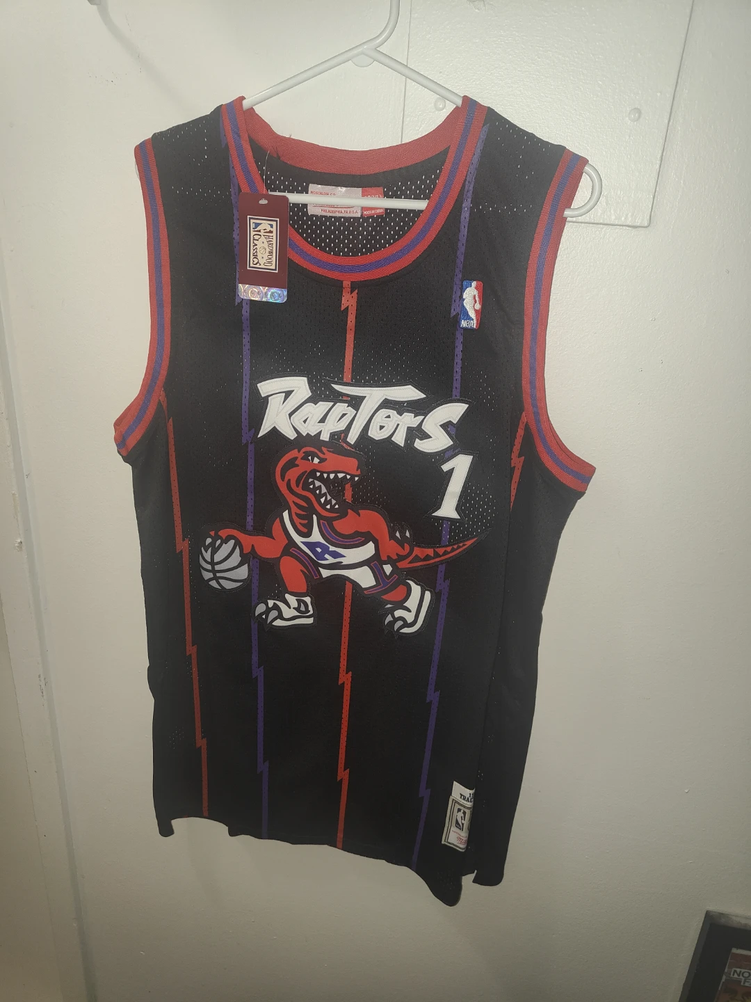 M,L,XL AVAILABLE Toronto Raptors Tracy McGrady #1 Jersey - photo 2