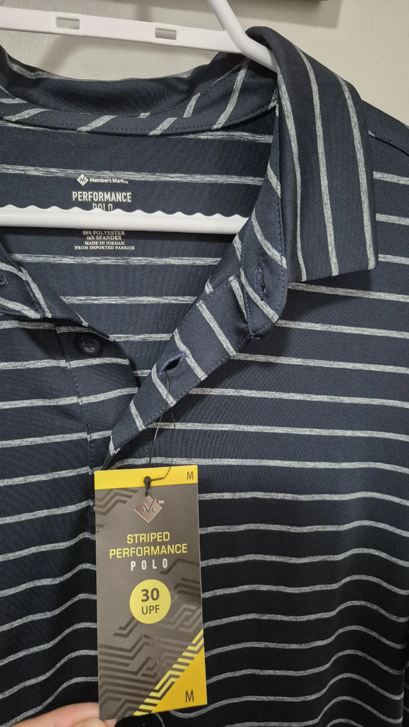 Striped Performance Polo Shirt Size M - photo 3