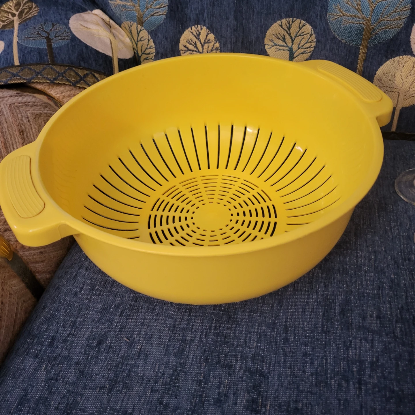 Yellow Plastic Colander