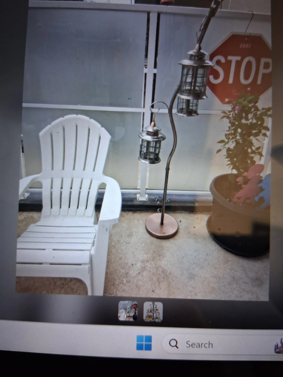 Metal Corner Plant Stand - photo 2