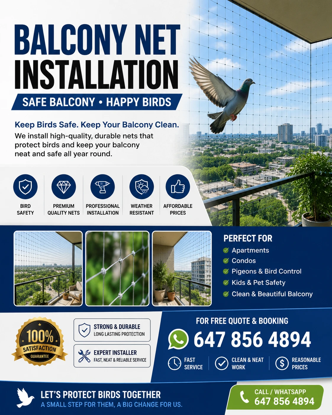 Balcony Net Installation Service