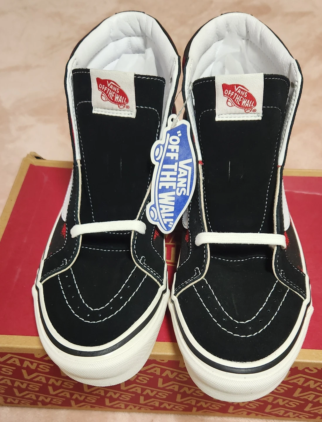 Vans Sk8-Hi 38 DX Anaheim Factory Hot Lips Black/Red Size - photo 2