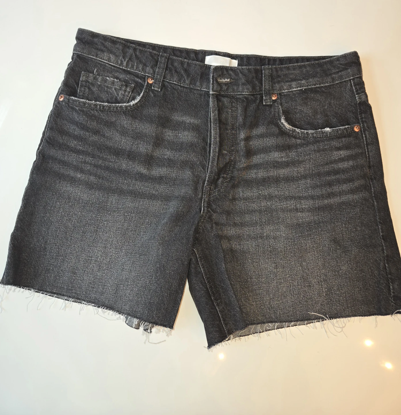 Brand New Women's H&M Black Denim Shorts