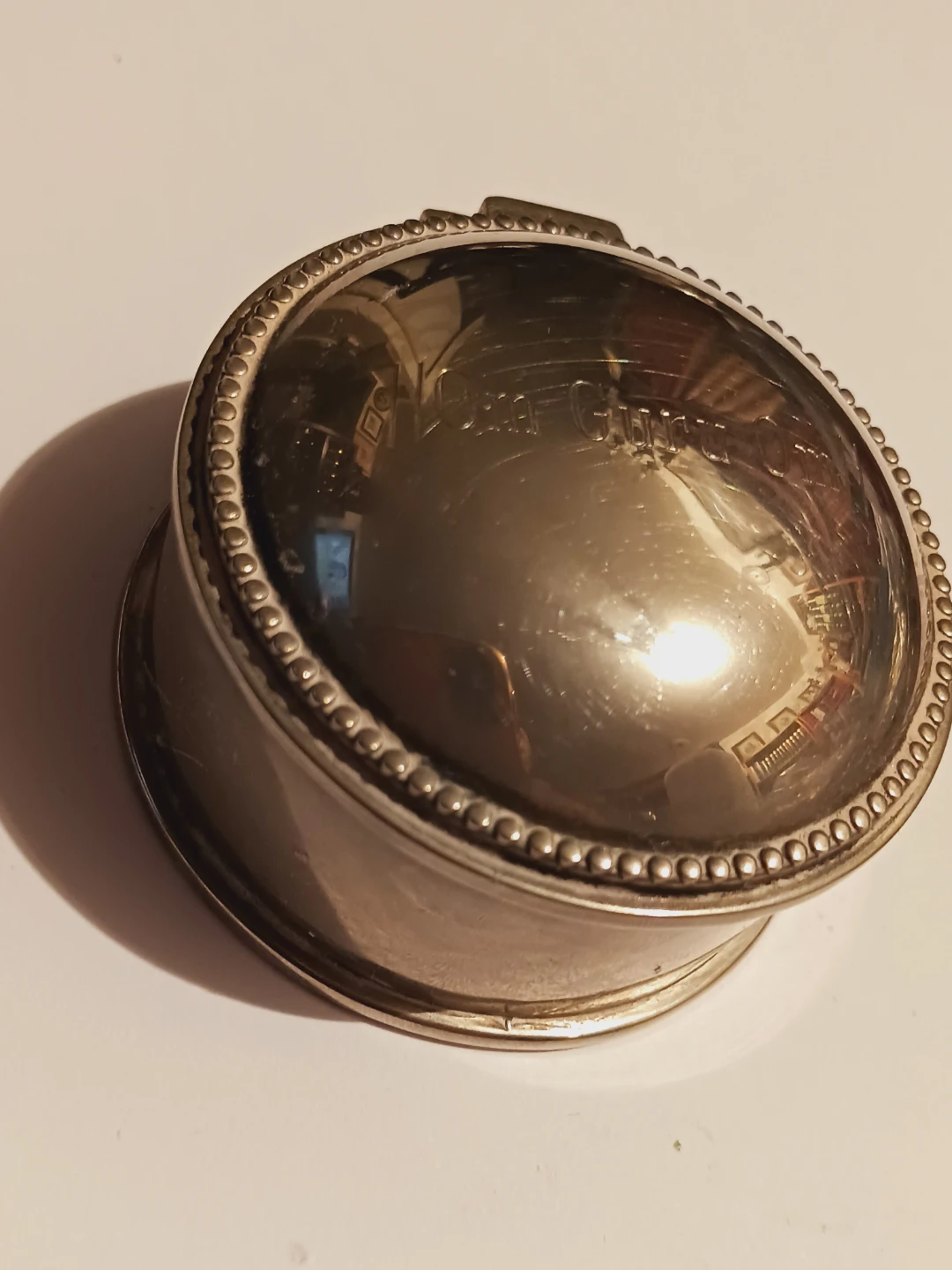 Vintage Silver Tone Hinged Trinket Box/Jewelry Box - photo 4