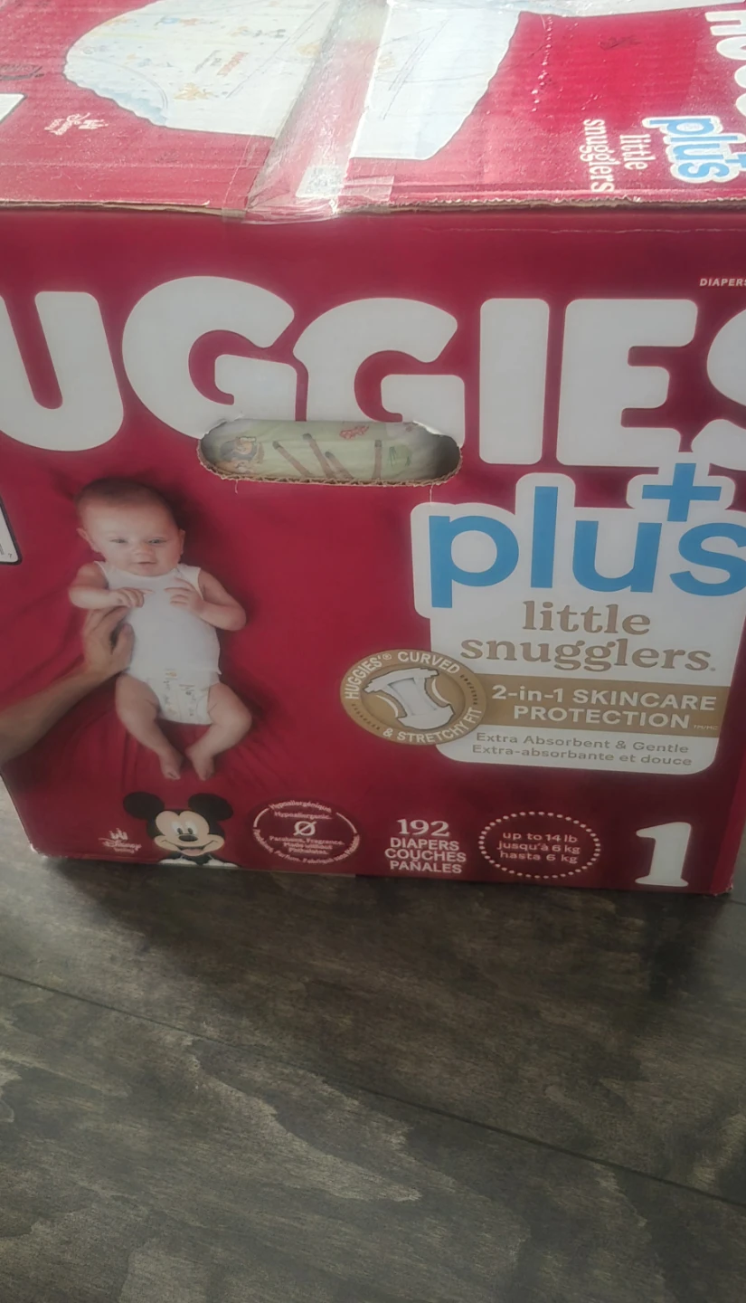Huggies Little Snugglers Plus Diapers Size 1 (192 ct)