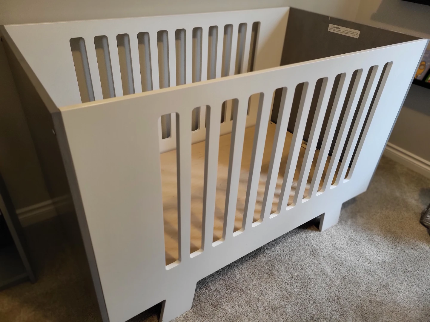 GREAT CONDITION! Dutailier Convertible Crib (Grey & White)