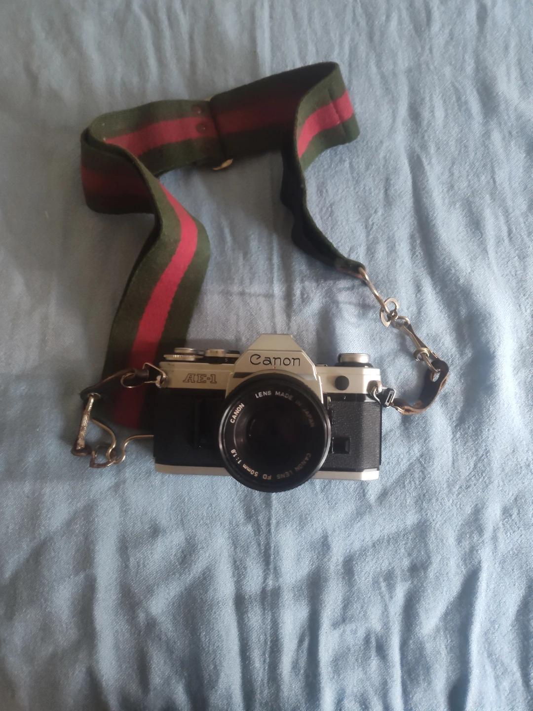 Canon AE-1 35mm Film Camera with 50mm f/1.8 Lens