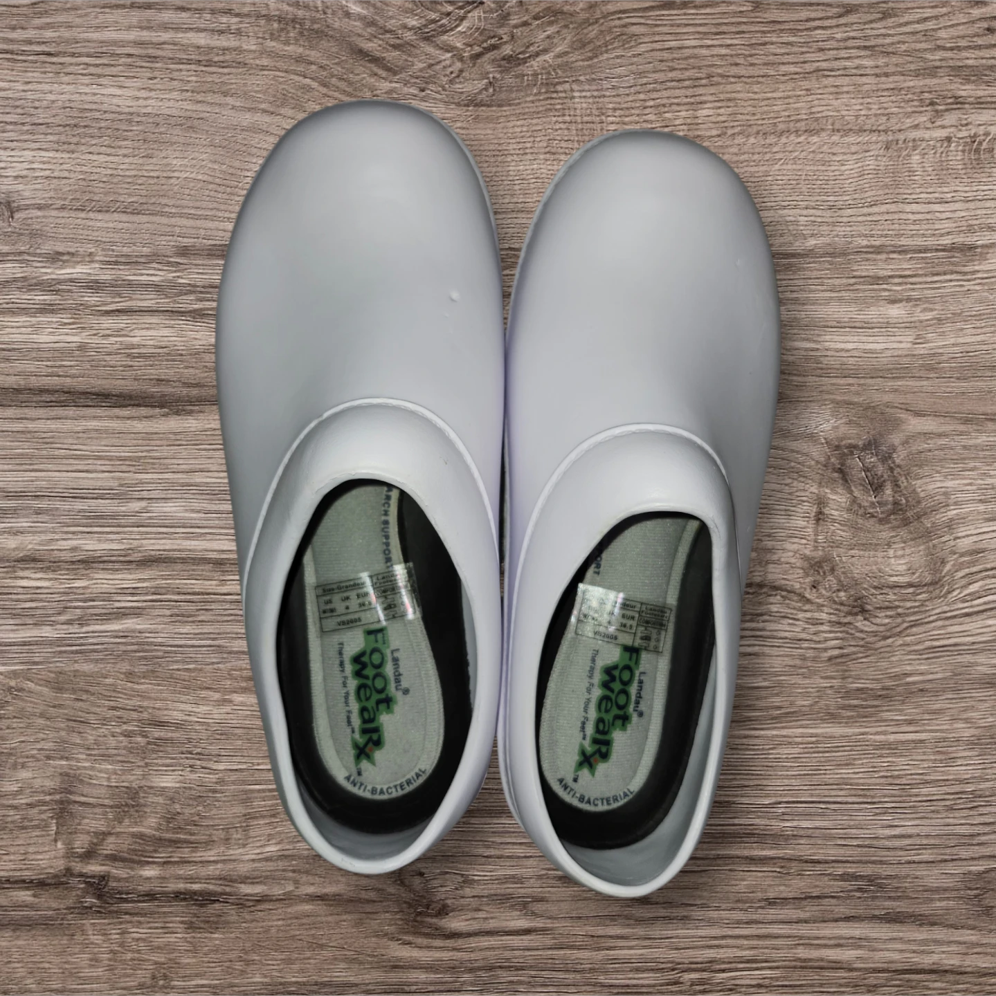 Landau FootwearX White Slip-Resistant Clogs - Sz 7 W / 5M - photo 2