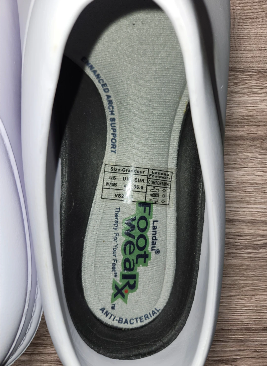 Landau FootwearX White Slip-Resistant Clogs - Sz 7 W / 5M - photo 5