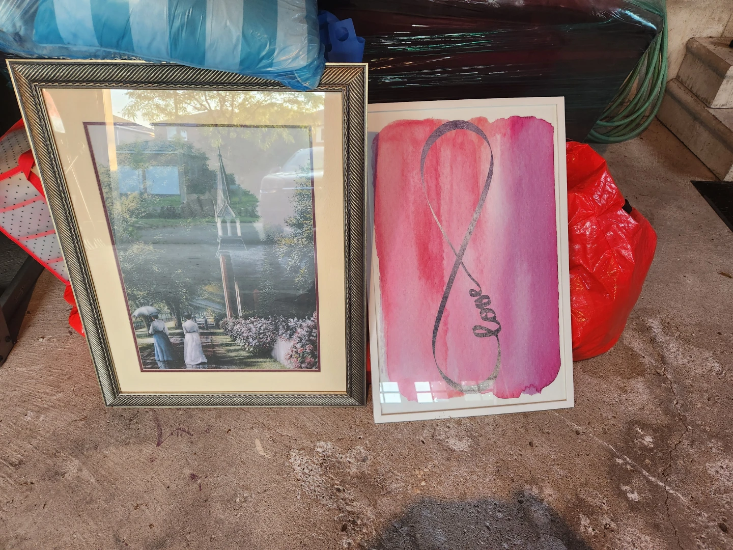 Framed Print & Watercolour Art