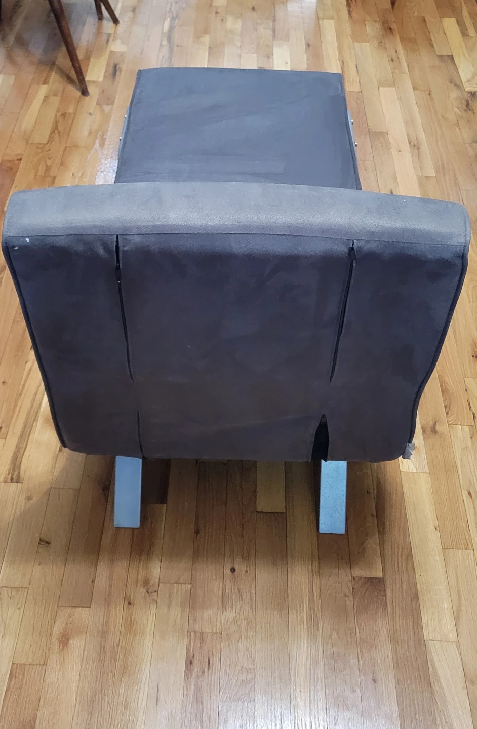 Gray Convertible Chair/Bed - photo 2