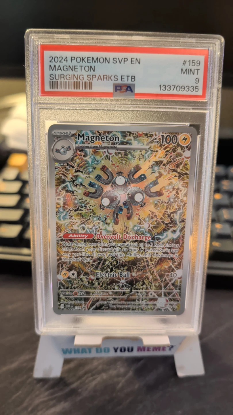 2024 Pokemon Magneton Card - Graded Mint 9