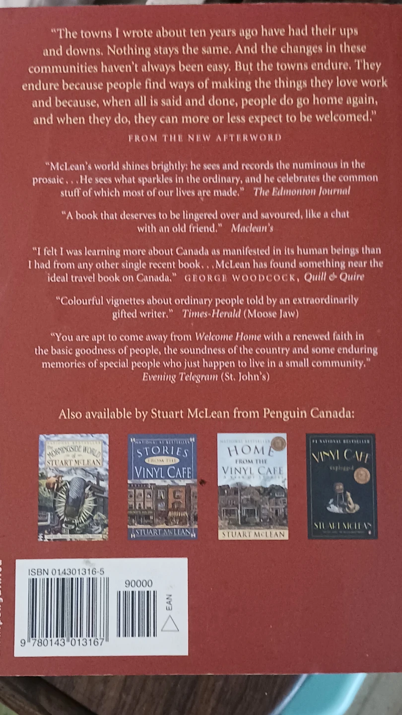 Welcome Home: Travels in Smalltown Canada by Stuart McLean - photo 2
