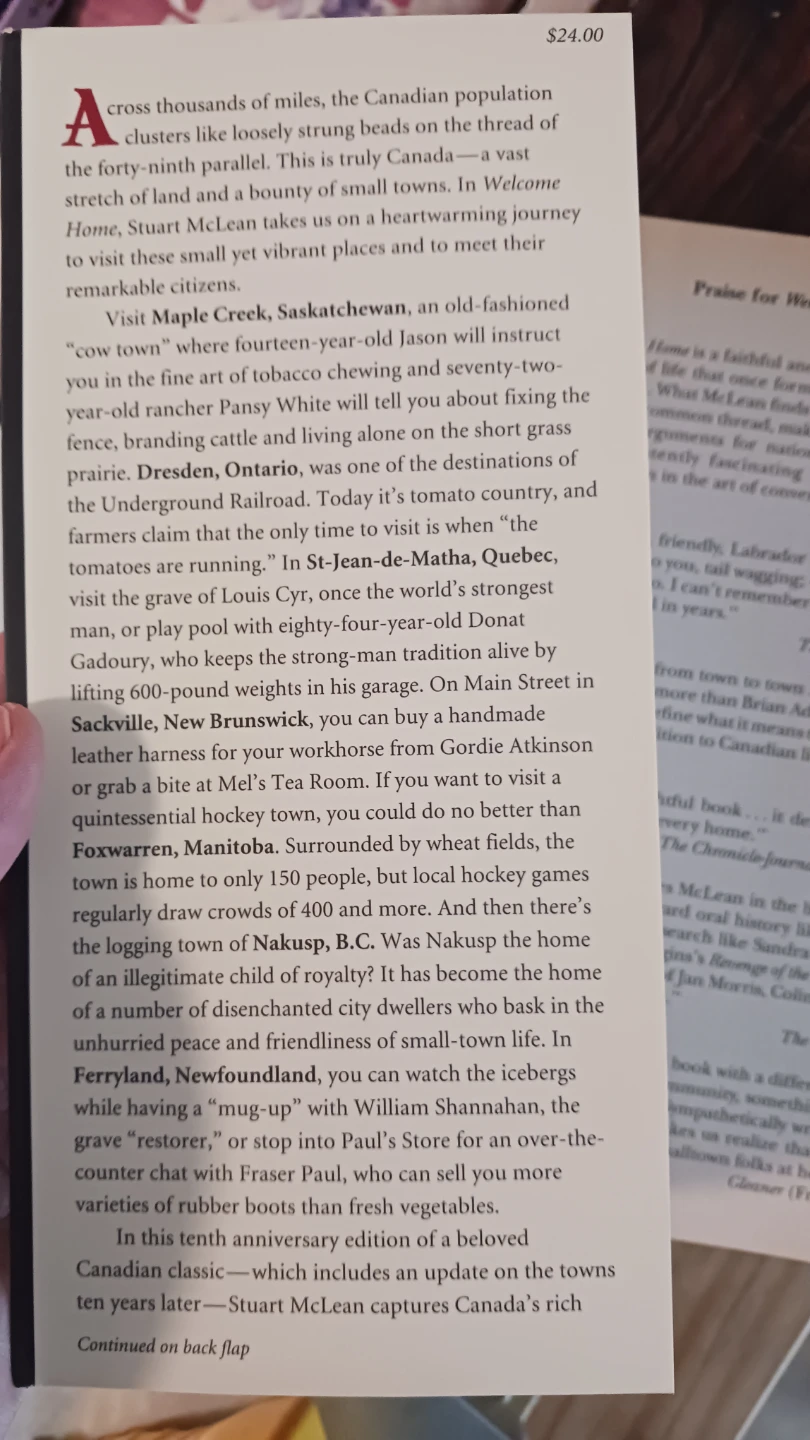 Welcome Home: Travels in Smalltown Canada by Stuart McLean - photo 3