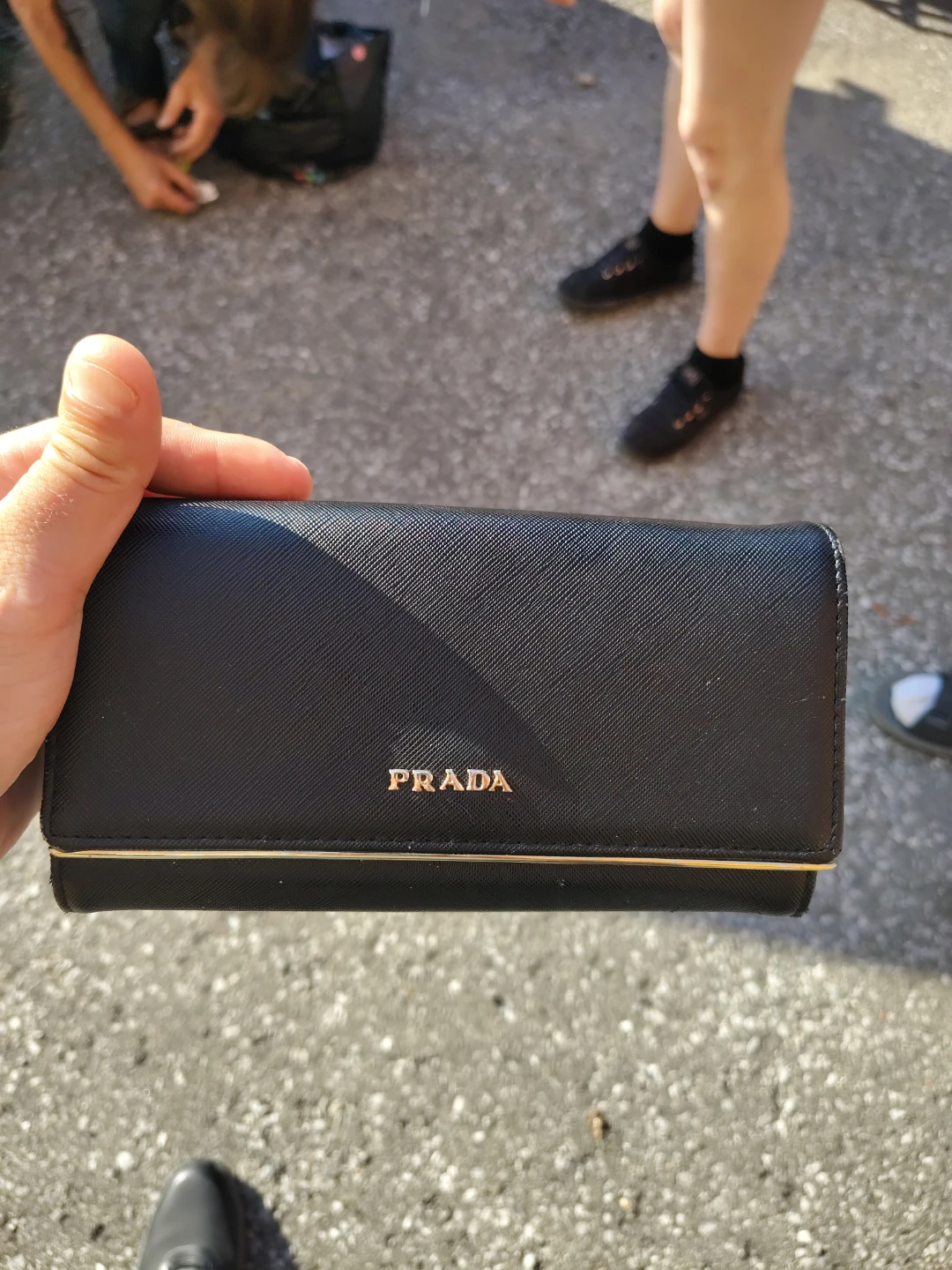Prada Black Saffiano Leather Wallet
