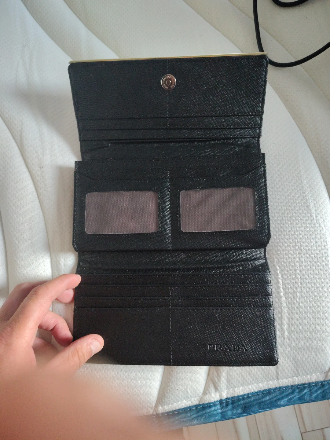 Prada Black Saffiano Leather Wallet - photo 3