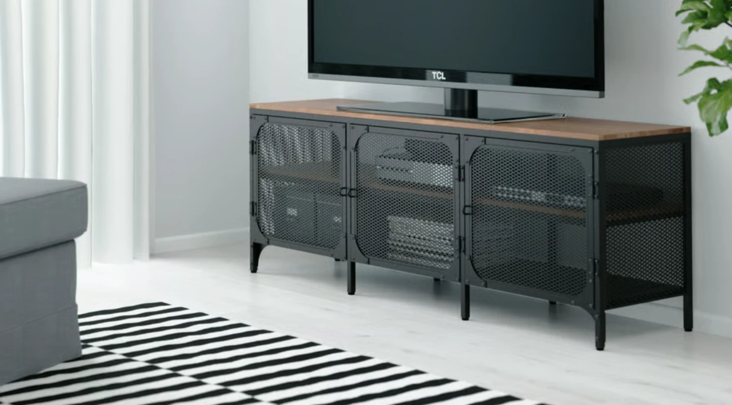 Industrial Style TV Stand Media Console