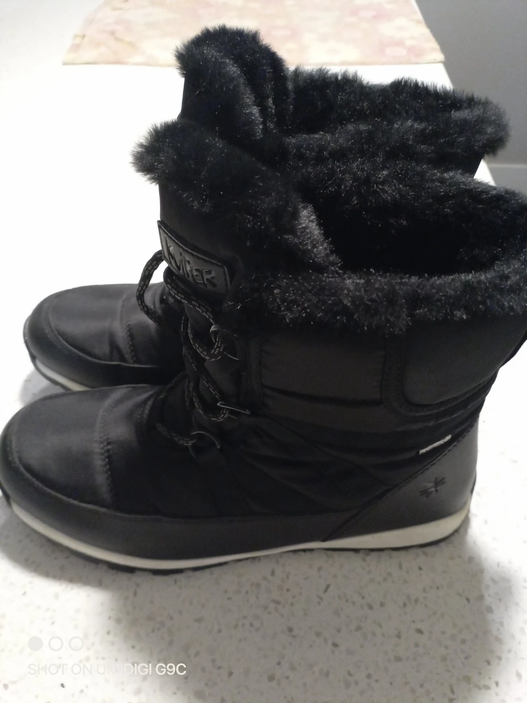 Kites Black Winter Boots Size 40