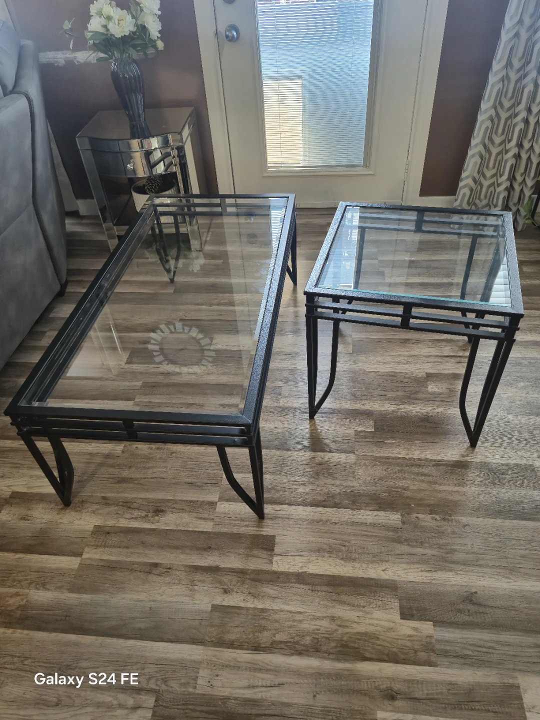 Glass Top Coffee and End Table Set