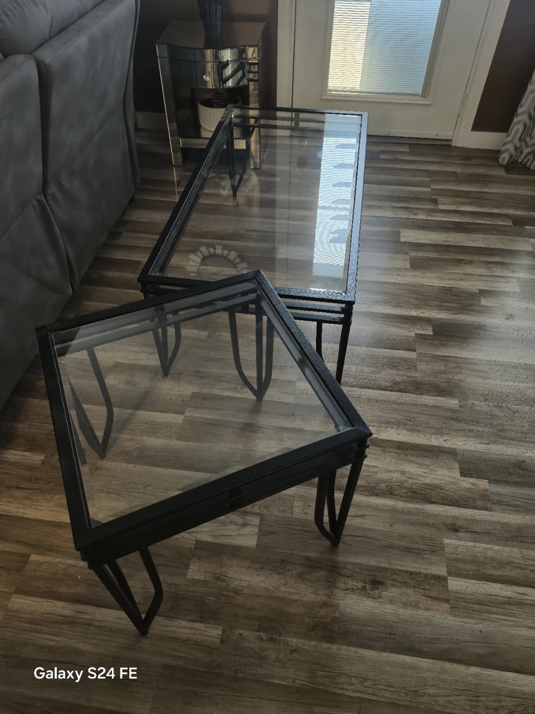 Glass Top Coffee and End Table Set - photo 2