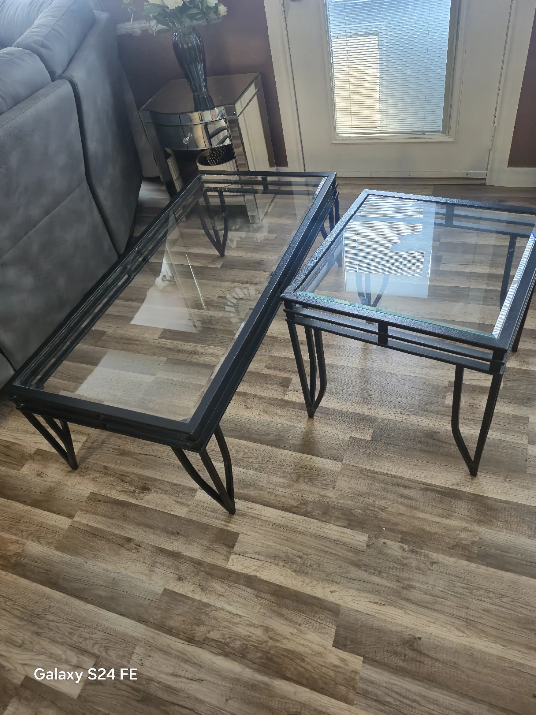 Glass Top Coffee and End Table Set - photo 4