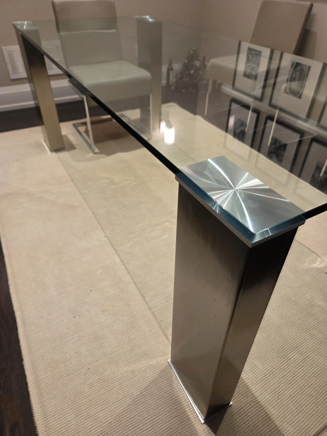 Glass Dining Table (seats 8, 36x83x30) - photo 5