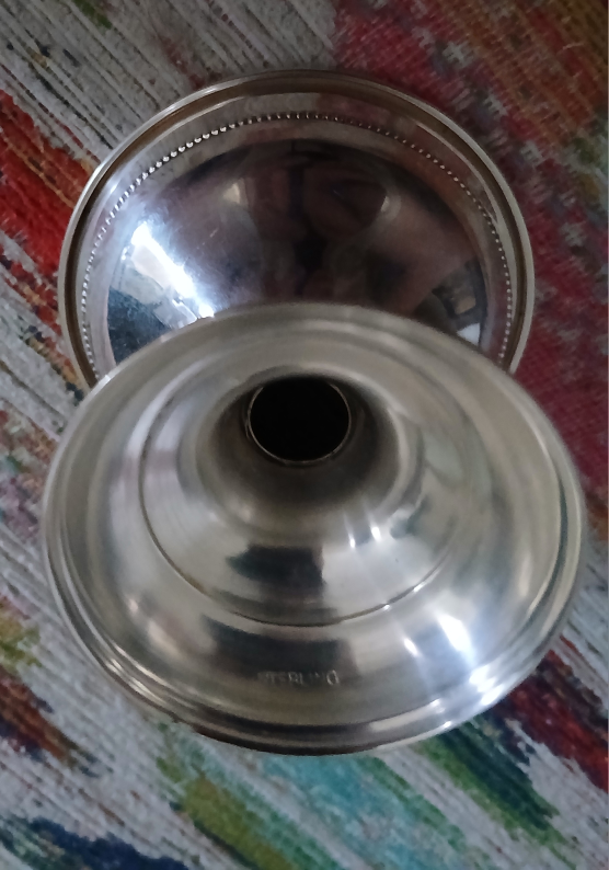 Set of 6 Sterling Silver and Glass Dessert Cups - photo 4