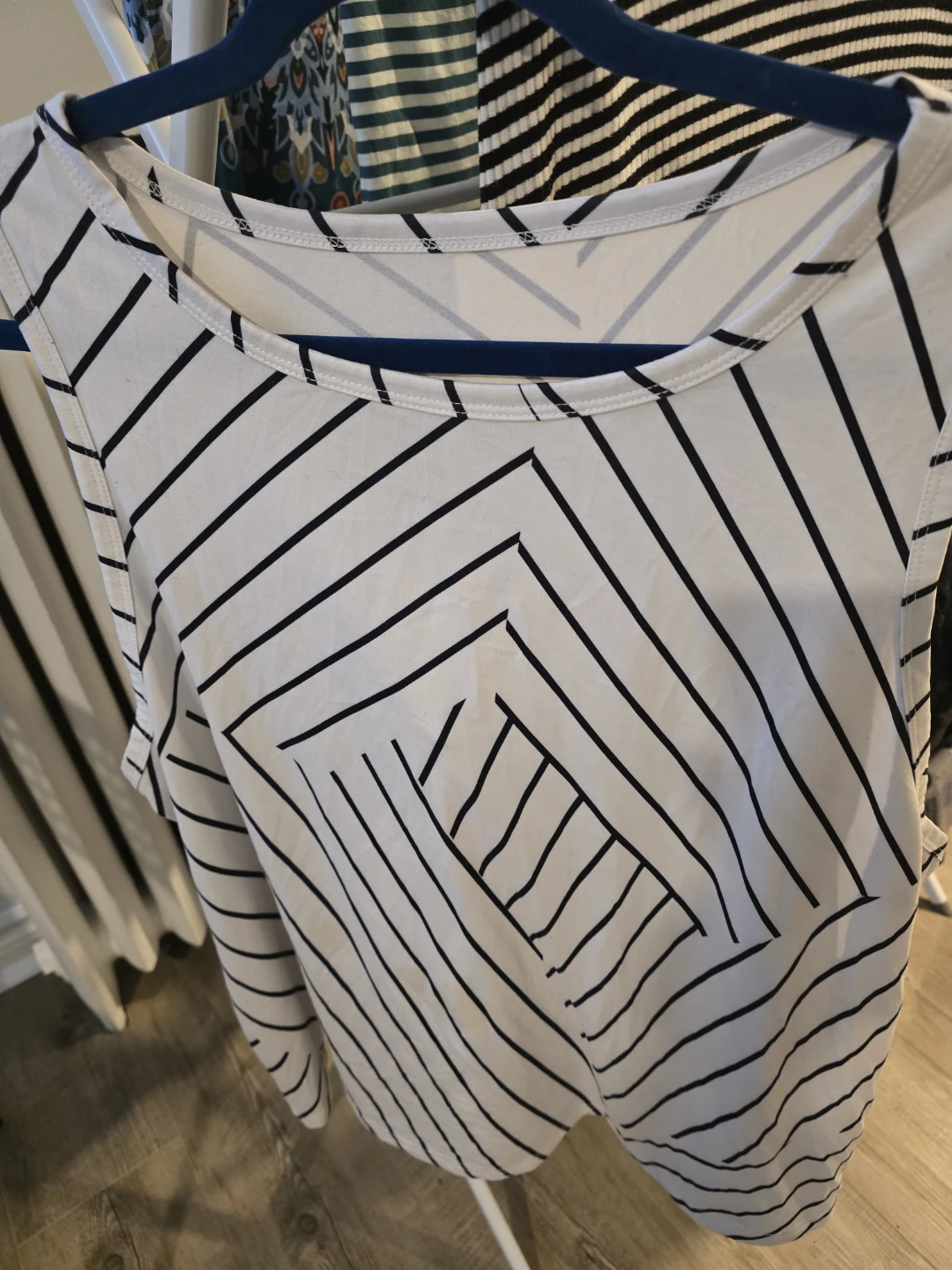 White & Black Striped Tank Top - photo 2
