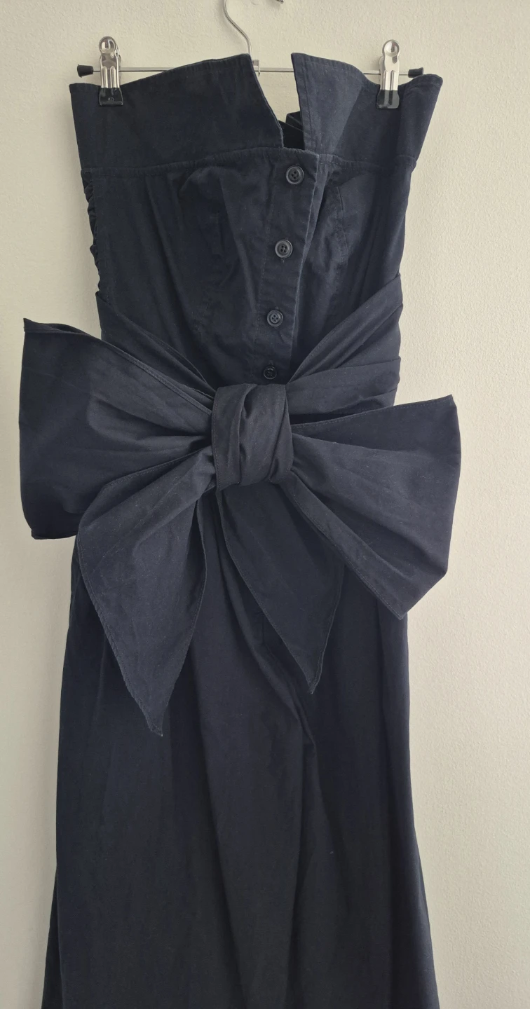 Maeve by Anthropology Black Strapless Bow Dress - photo 4