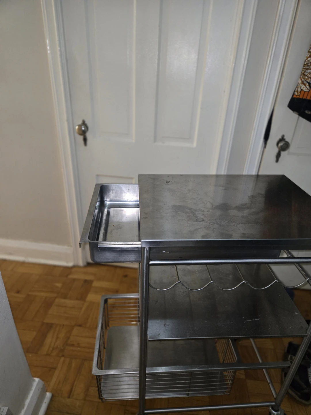 Stainless Steel Rolling Kitchen Cart