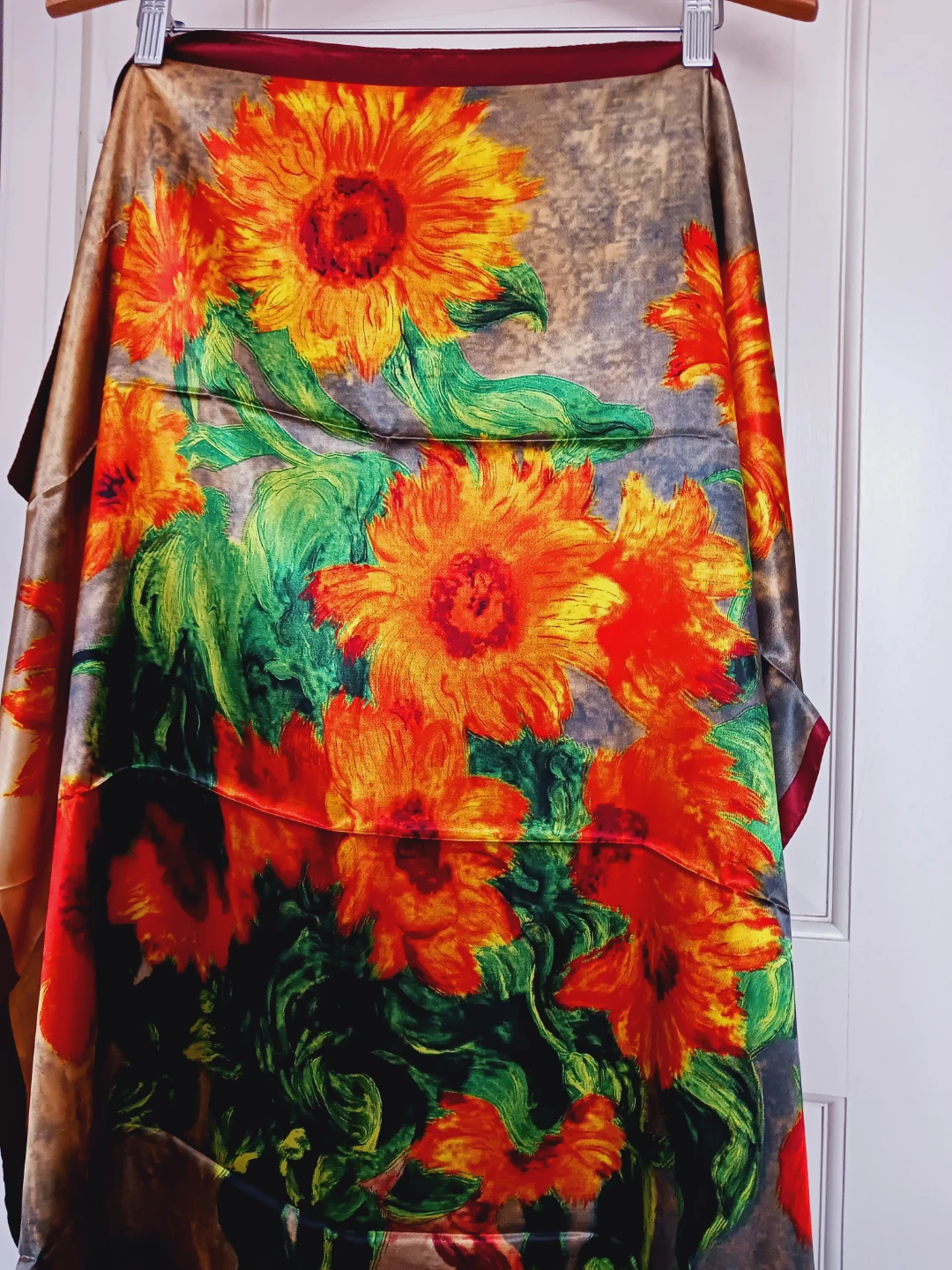VINCENT VAN GOGH Sunflowers Silk  Scarf - photo 3