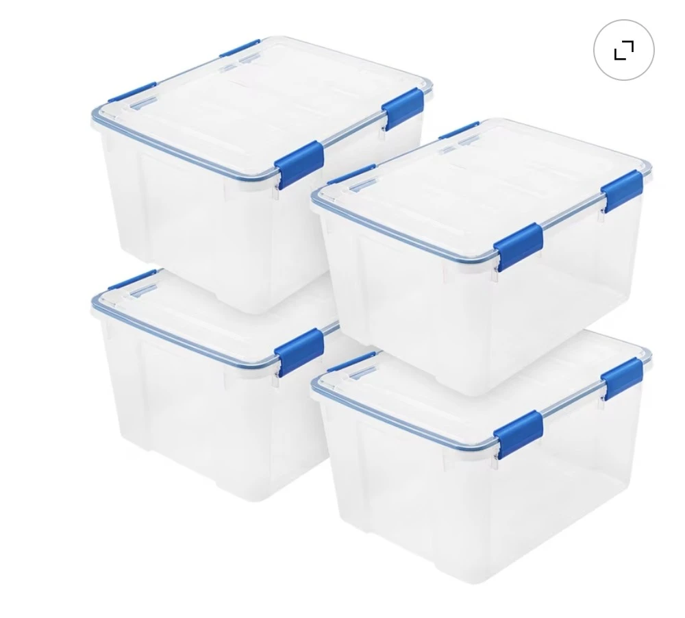 IRIS USA 44 Quart Weatherpro Plastic Stor
