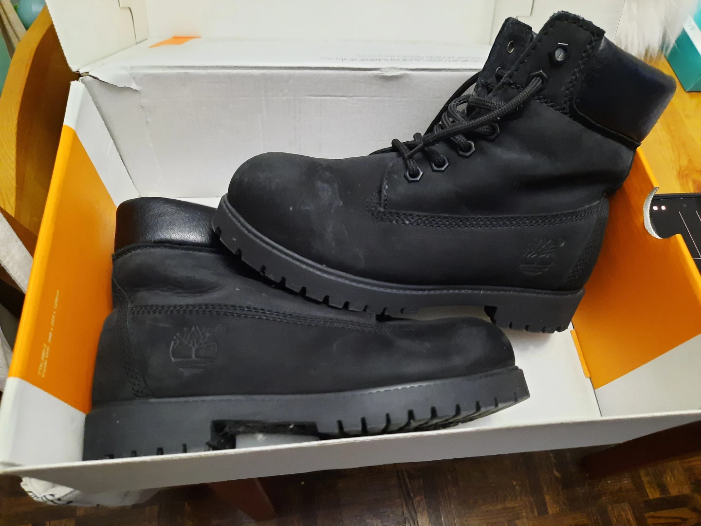 Timberland Black Leather winter  Boots