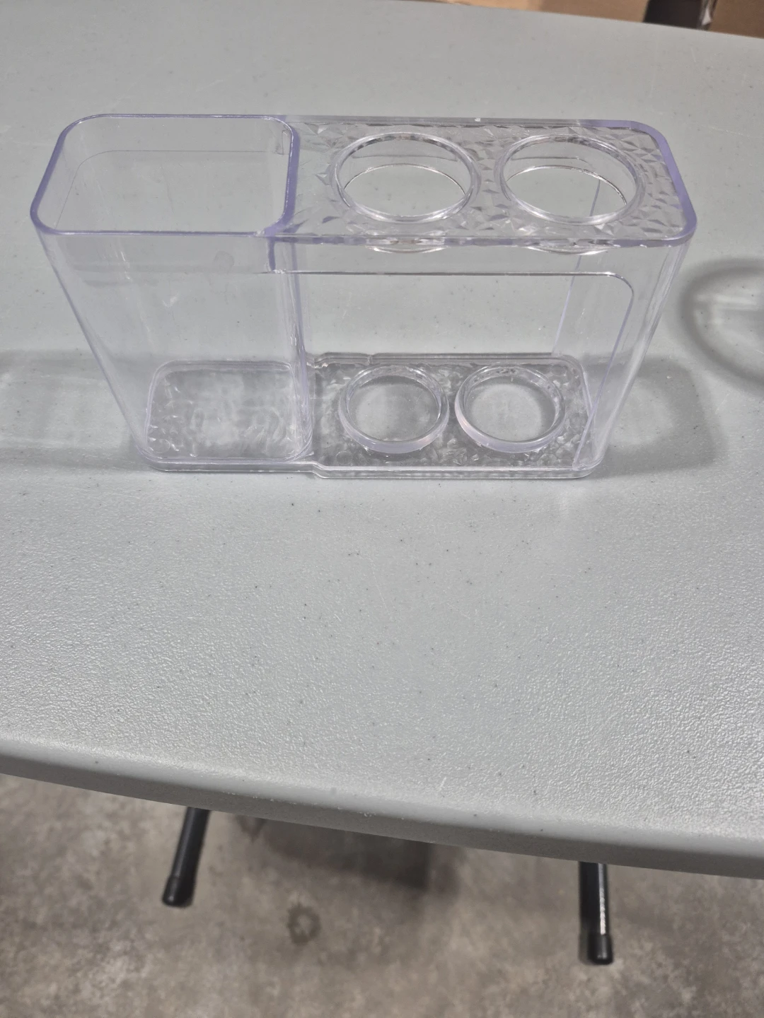 Clear Plastic Toothbrush Holder Organizer - photo 2