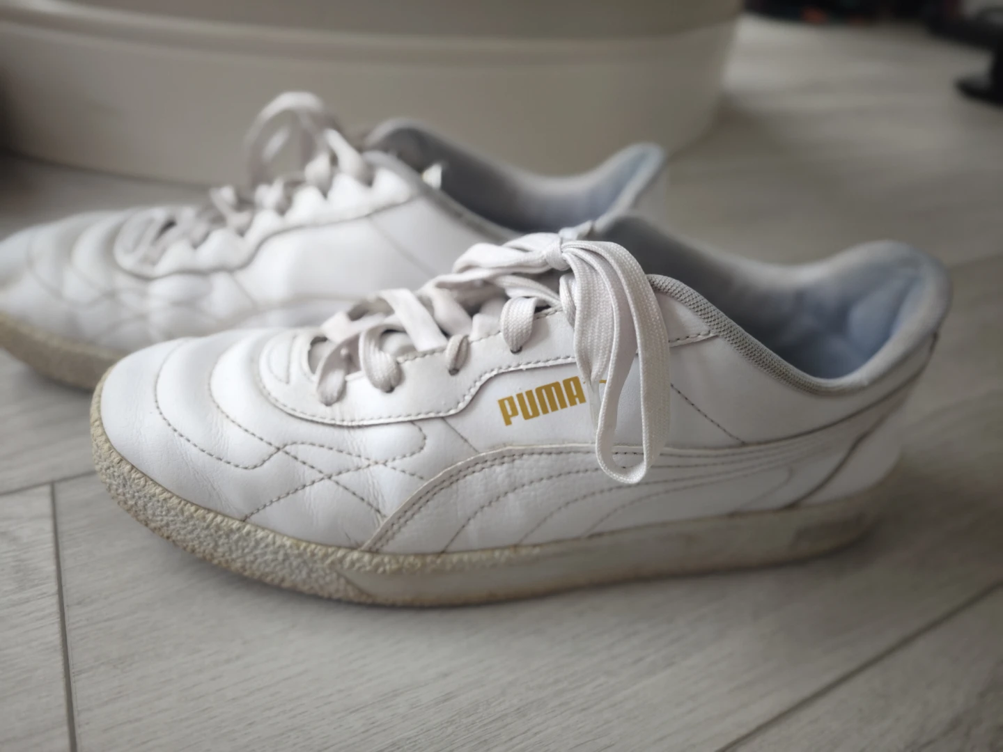 Puma White Soccer Cleats