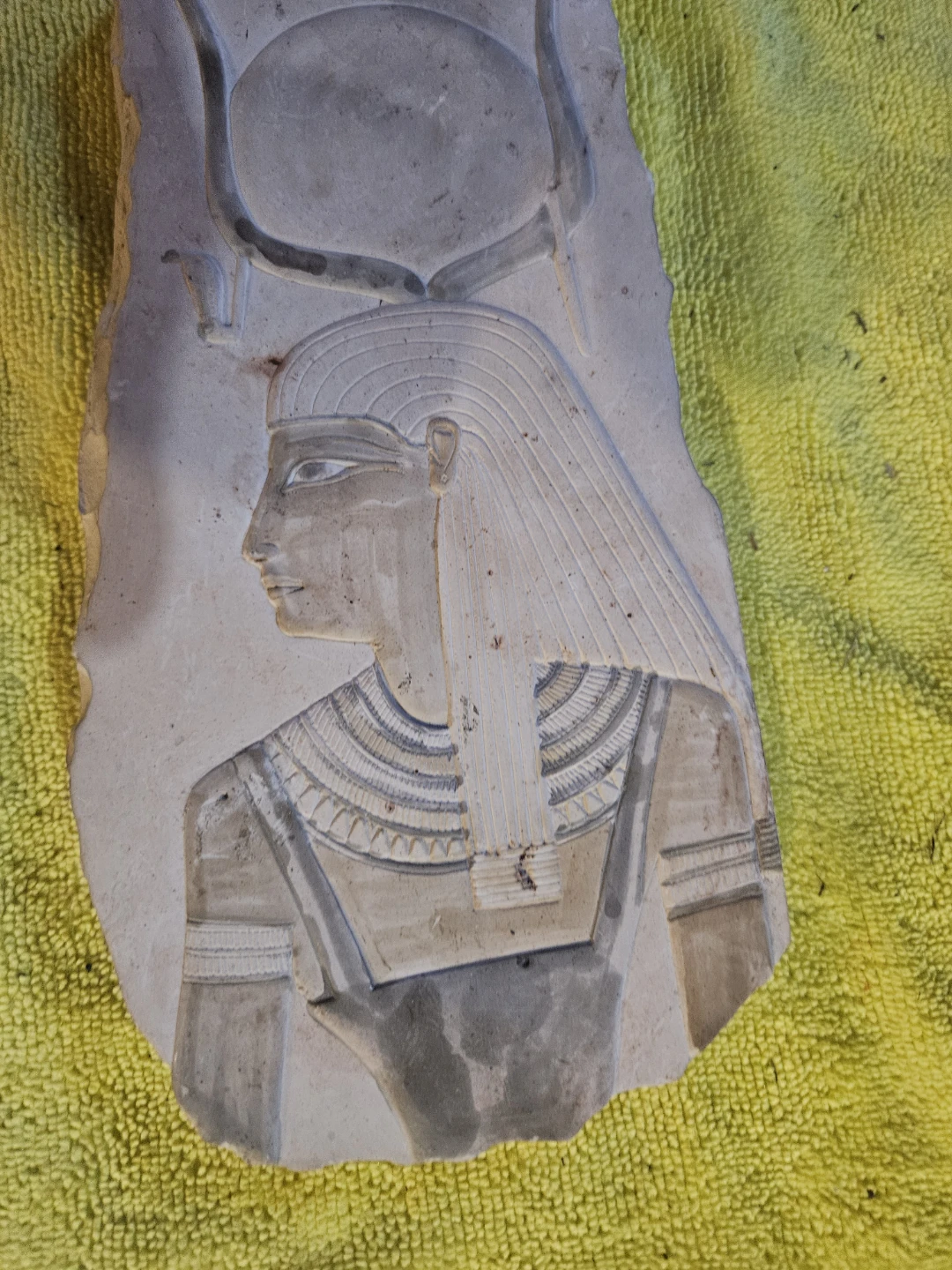 Stone Relief Carving of Egyptian Figure - photo 3