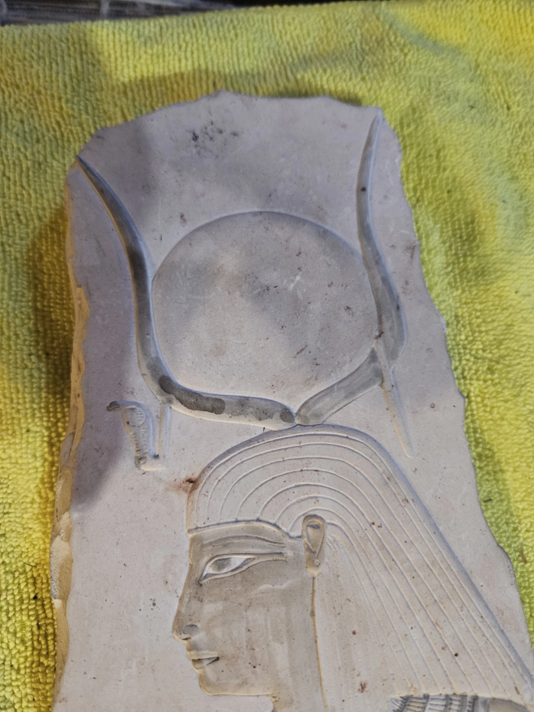 Stone Relief Carving of Egyptian Figure - photo 4