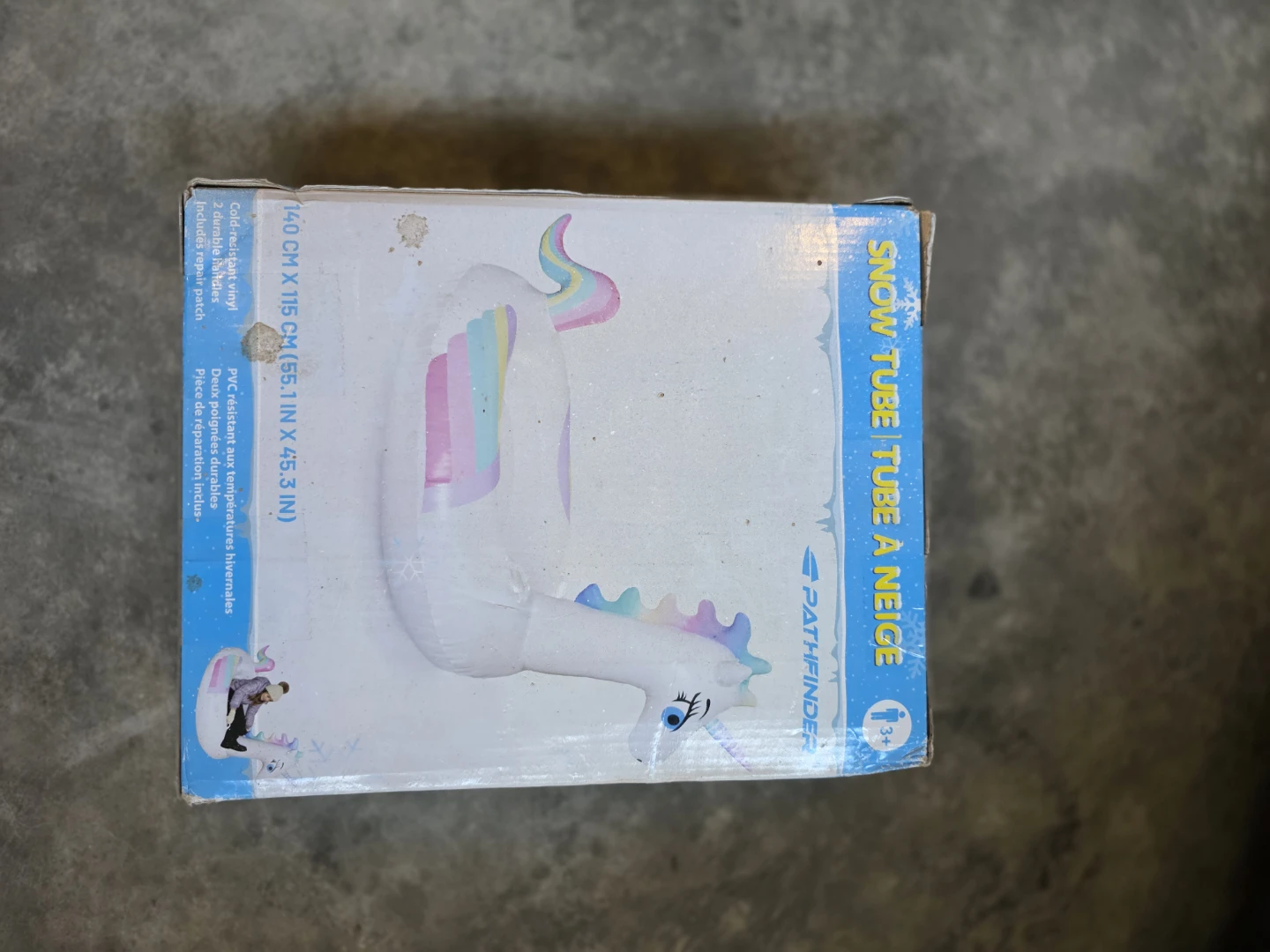 Pathfinder Inflatable Unicorn Snow Tube