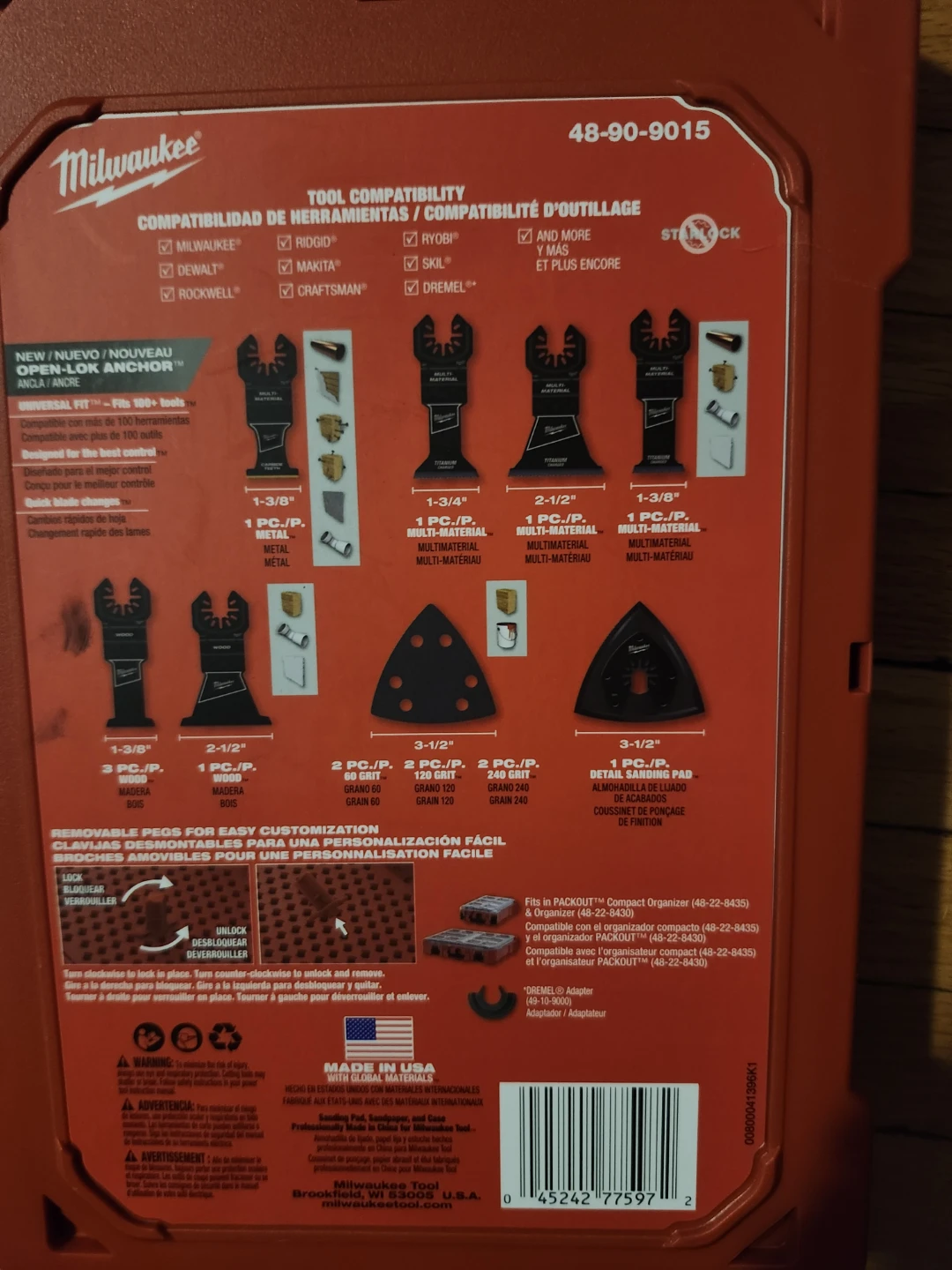 Milwaukee 15-Piece Multi-Tool Blade Set - photo 2