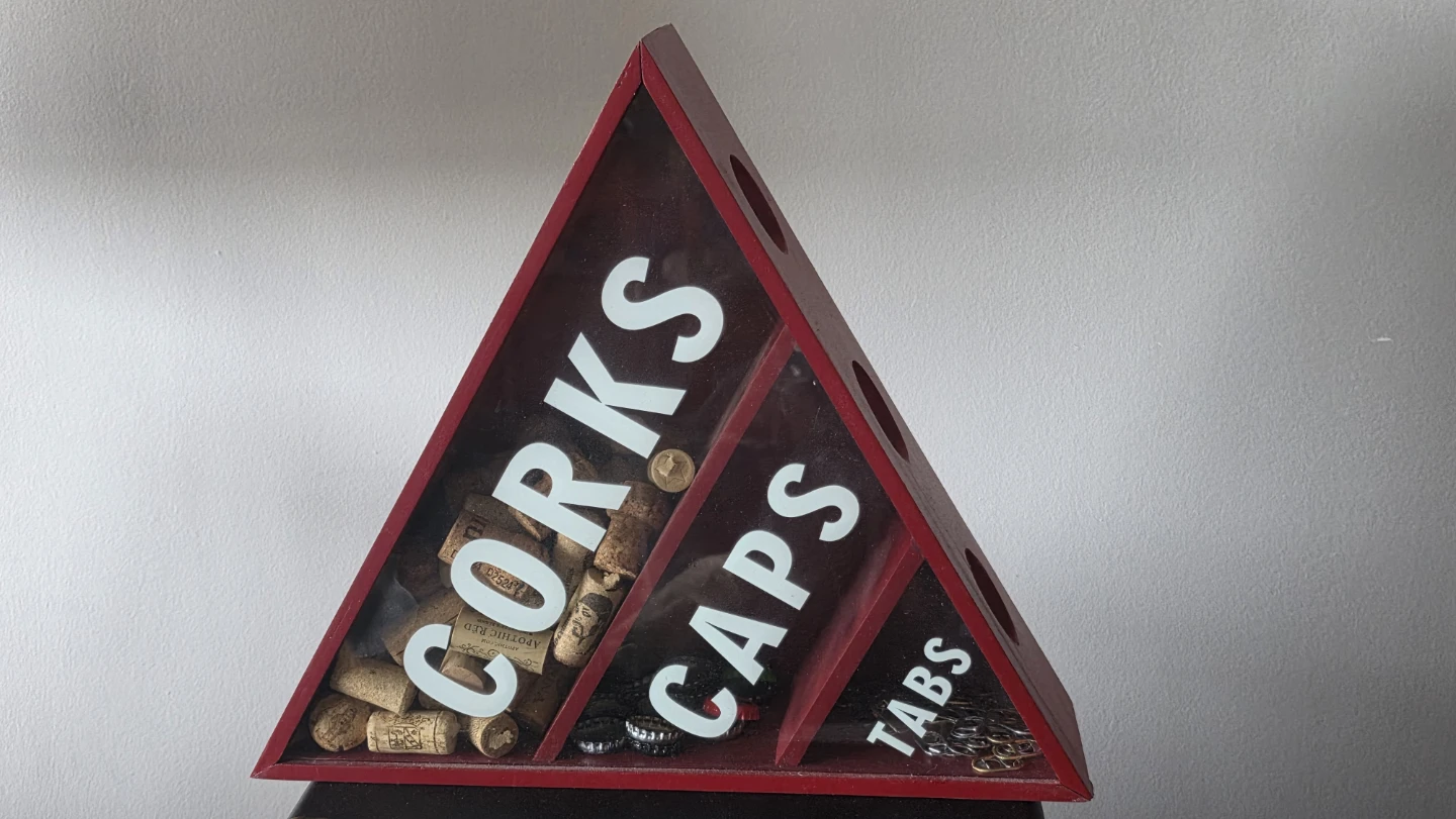 Beer Tab & Wine Cork Shadow Box Holder