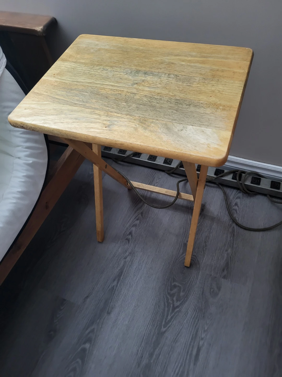Wooden Folding Side Table