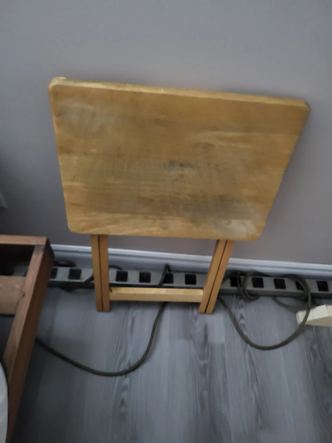 Wooden Folding Side Table - photo 3