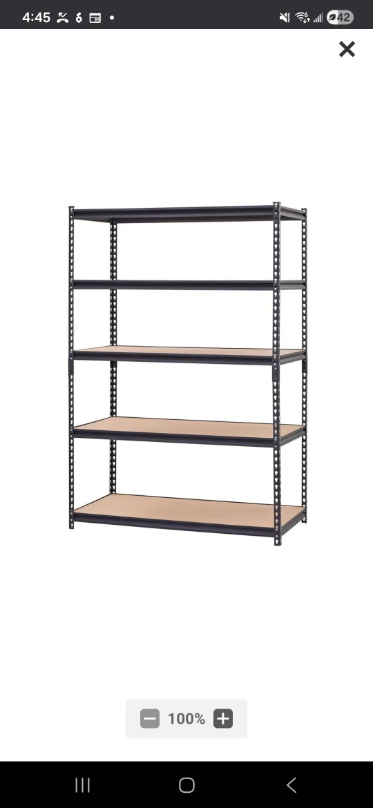 5-Tier Metal Shelving Unit - photo 2